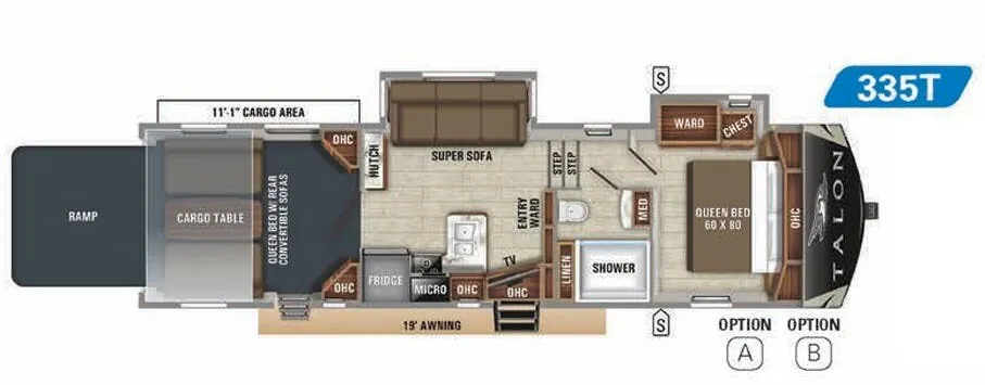 Jayco Talon 335T floor plan