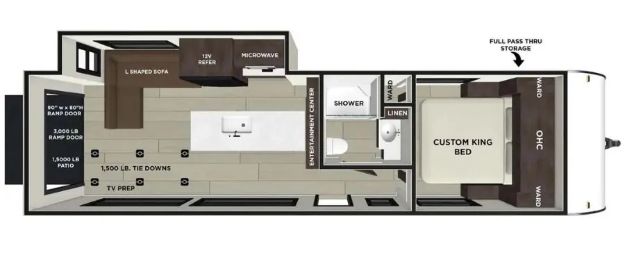 2025 Forest River Wildwood FSX 28VC — floor plan