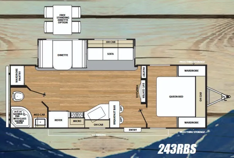 Coachmen Catalina Legacy Edition 243RBS floor plan