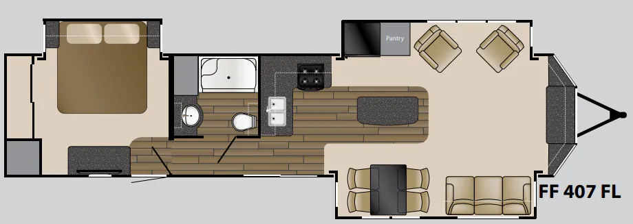 Heartland Fairfield 407 FL floor plan