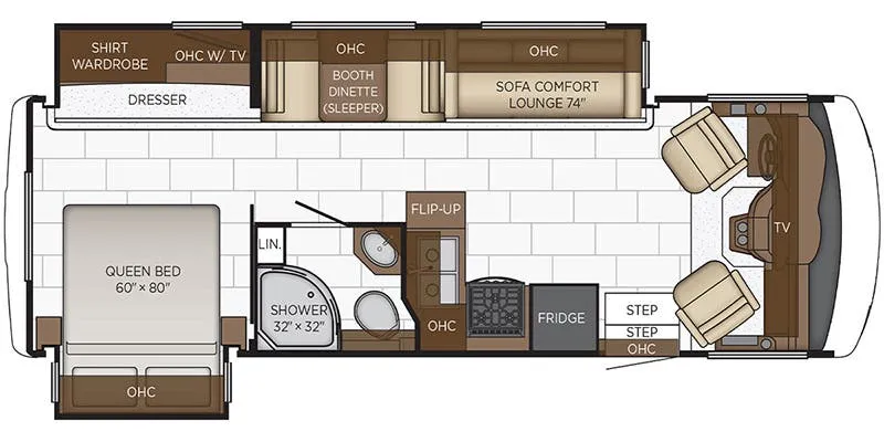 Newmar Bay Star Sport 2720 floor plan