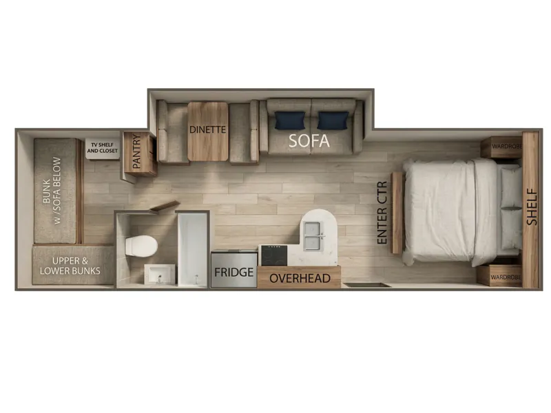 Grand River Classic 32BRE floor plan