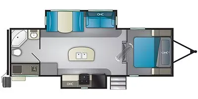 2019 Heartland North Trail 27RBDS - Floor plan