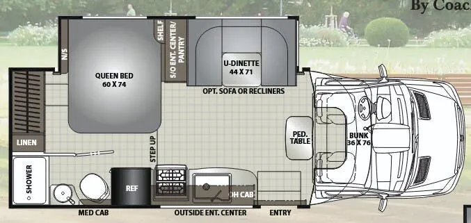Coachmen Prism Elite 24EF floor plan
