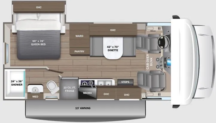 2024 Jayco Redhawk SE 22CF - Floor plan