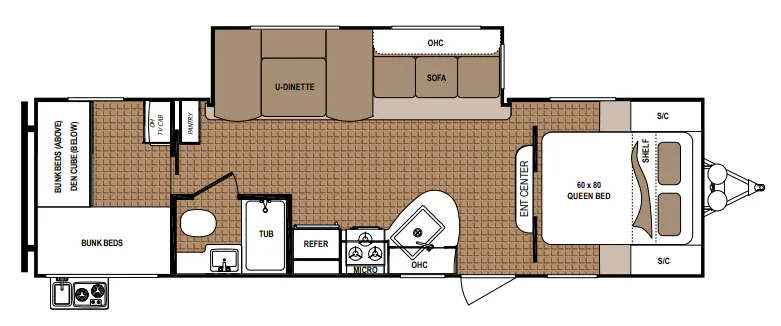 Dutchmen Aspen Trail 2910BHS floor plan