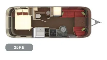 Airstream International Serenity 25RB floor plan