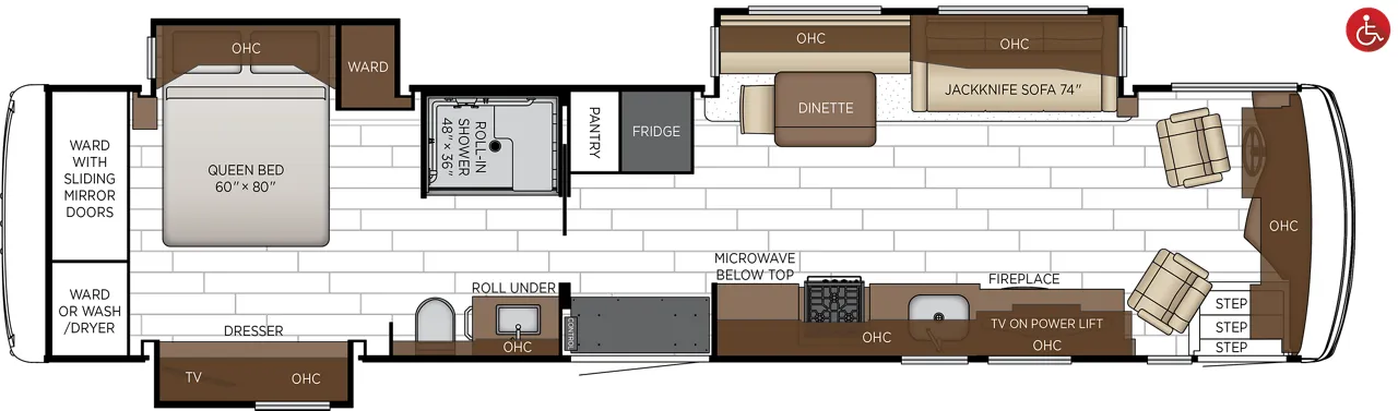 Newmar Northern Star 4011 floor plan