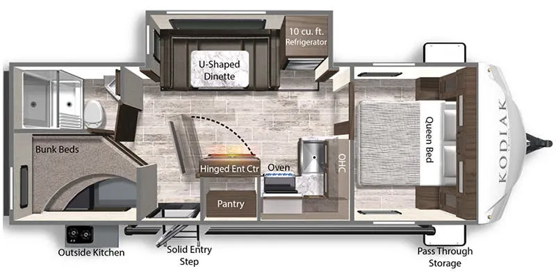 Dutchmen Kodiak Ultra-Lite Ultra-Lite 248BHSL floor plan