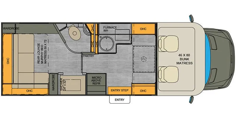 Renegade RV Vienna 25RLC floor plan