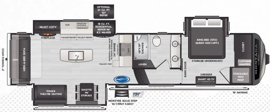 Keystone Montana 3231CK floor plan