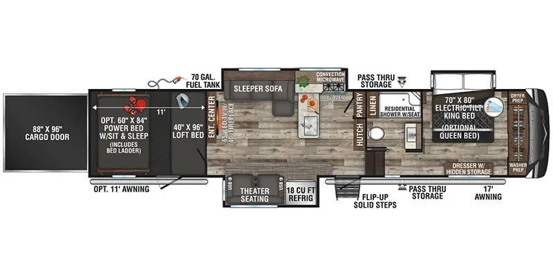 K-Z Venom V3911TK floor plan