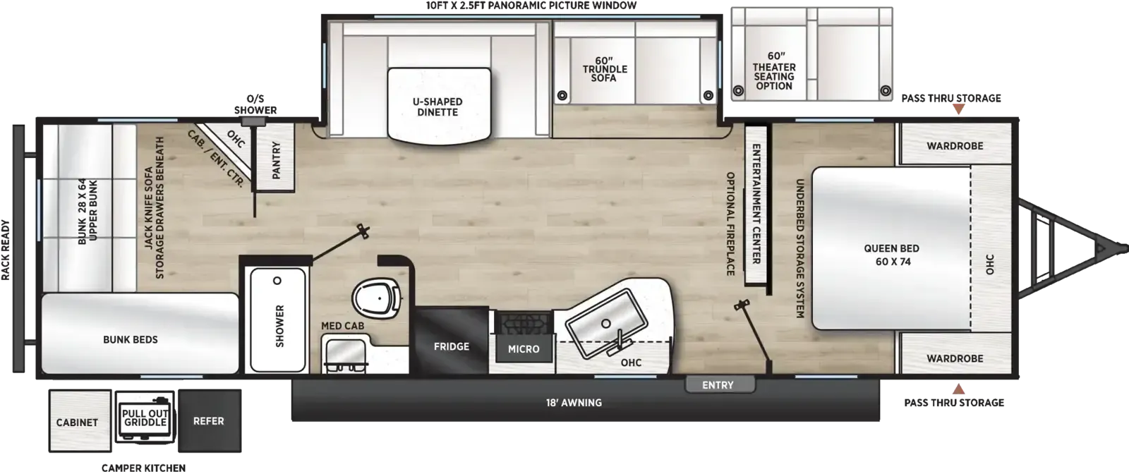 Coachmen Catalina Legacy Edition 293QBCK floor plan