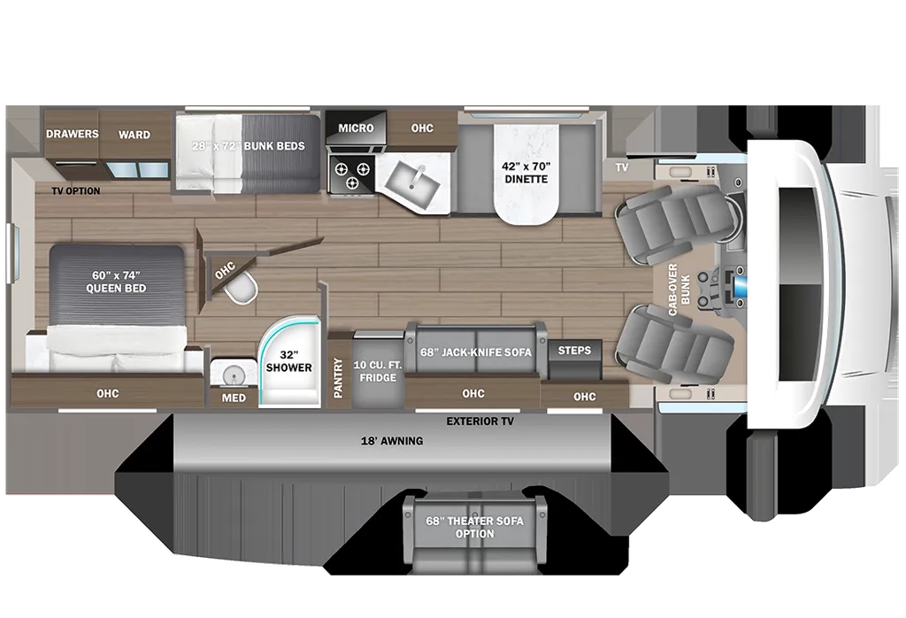 2026 Entegra Coach Esteem 31F floor plan