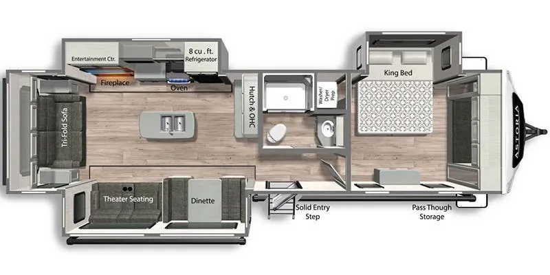 Dutchmen Astoria 3313RL floor plan