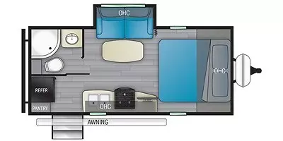 2021 Heartland North Trail Ultra Lite 21RBSS floor plan