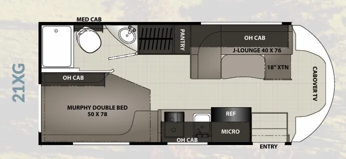 Coachmen Cross Trail EV 21XG floor plan