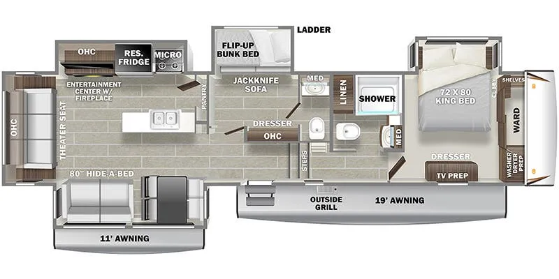 Prime Time Sanibel 3902WB floor plan