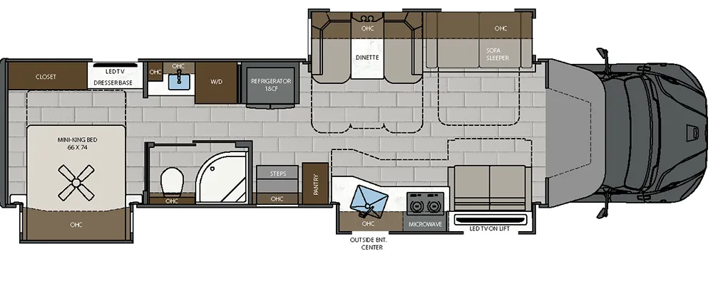 Renegade RV Verona LE 40LTS floor plan