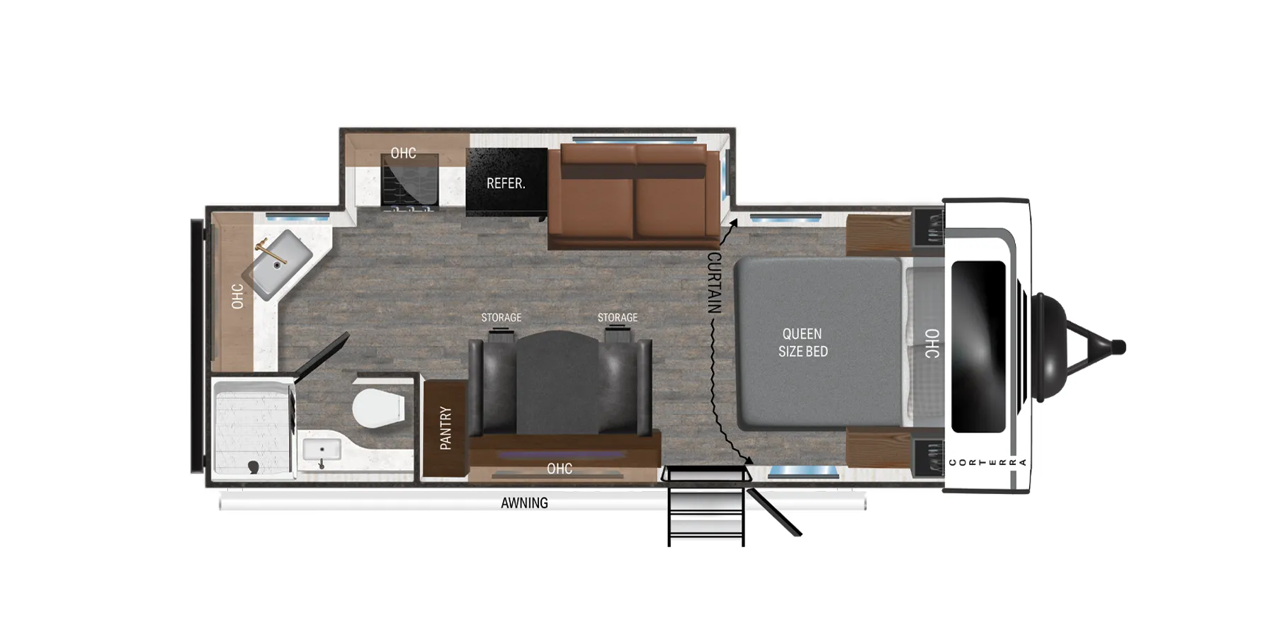 2024 Heartland Corterra 22.1ML - Floor plan