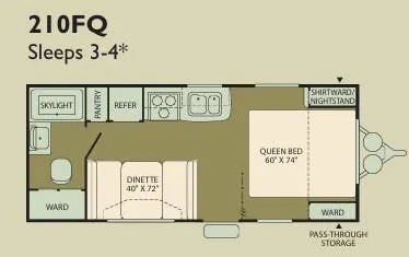 Fleetwood Backpack 210FQ floor plan