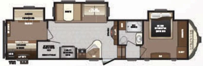 Keystone Sprinter 326FWBHS floor plan