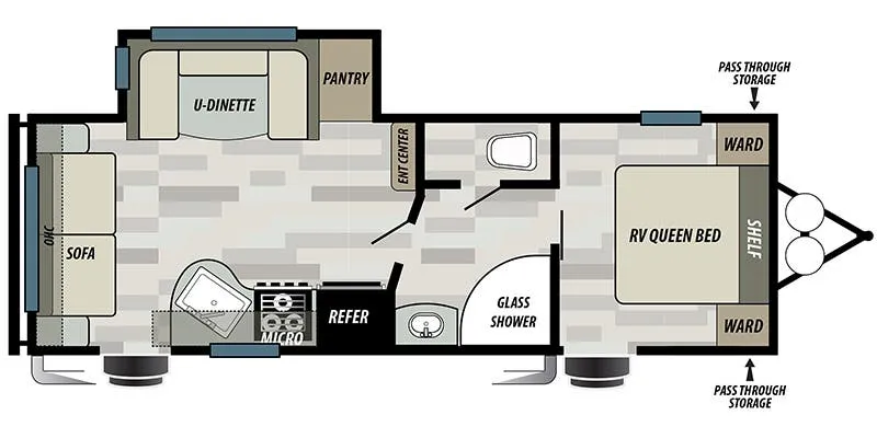 Forest River EVO T2460 floor plan