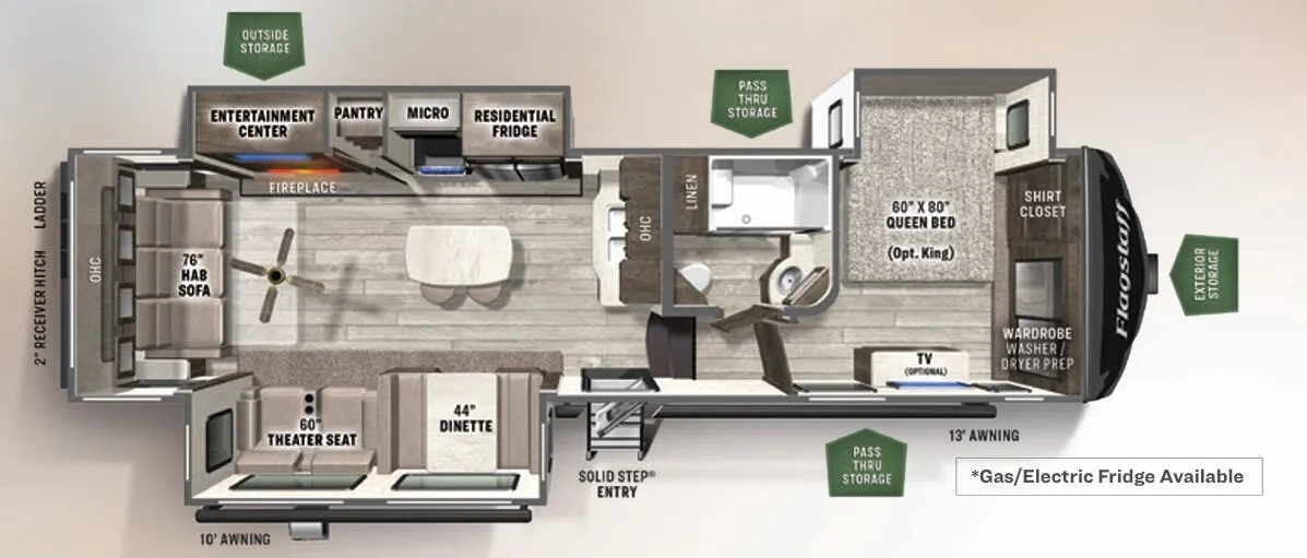 Forest River Flagstaff Super Lite 529IKRL floor plan