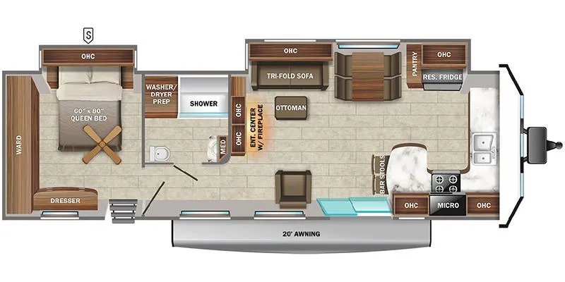 Jayco Jay Flight Bungalow 40FKDS floor plan