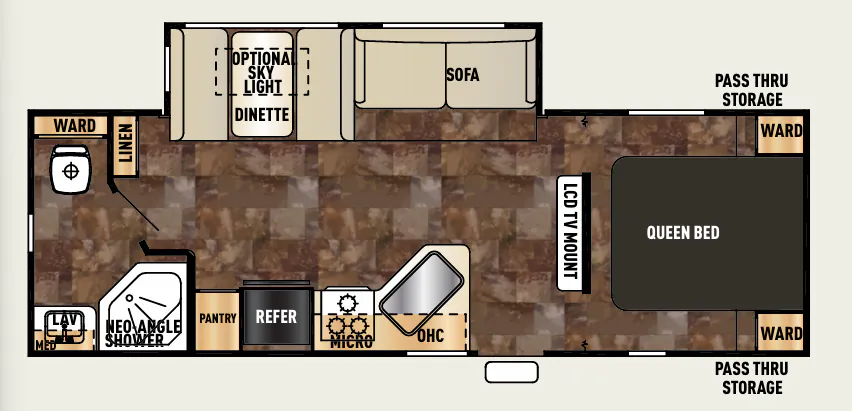Forest River Cherokee 254Q floor plan