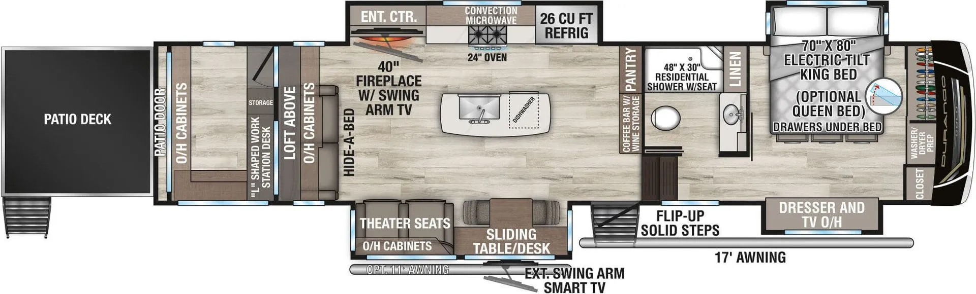K-Z Durango Gold G359ROQ floor plan