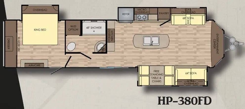 CrossRoads Hampton HP-380FD floor plan