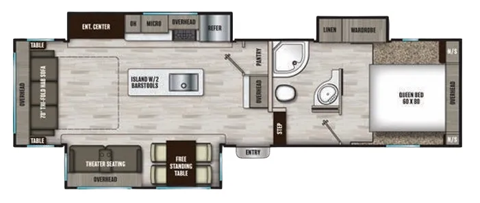 Coachmen Chaparral Lite 30RLS floor plan