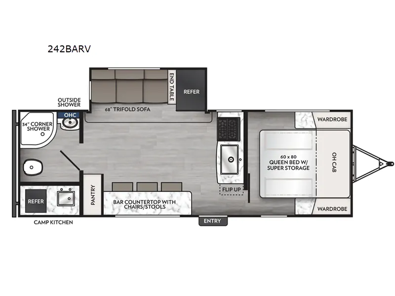2026 Coachmen Apex Ultra-Lite 242BARV - Floor plan