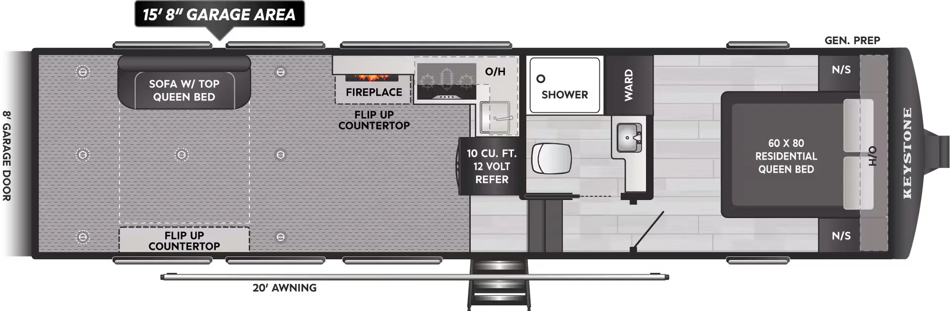 Keystone Fuzion 432 floor plan