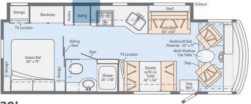 Winnebago Intent 29L floor plan