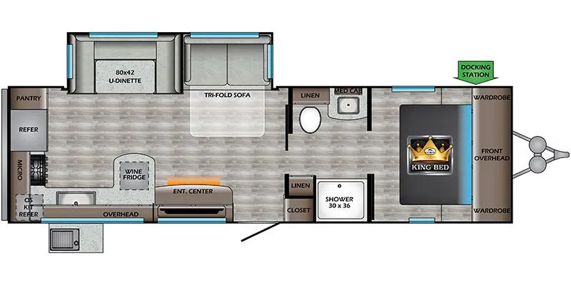 2021 CrossRoads Cruiser Aire CR28RKS - Floor plan