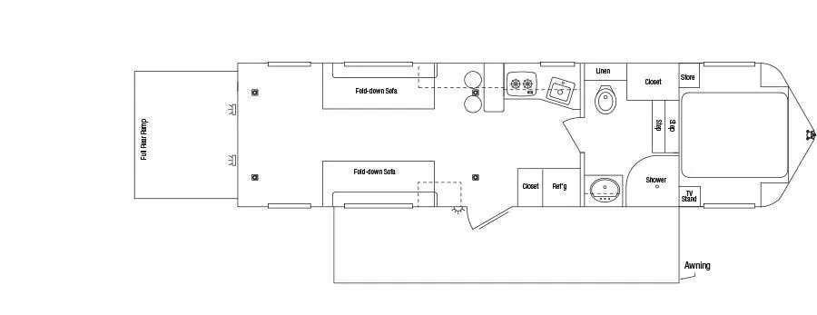 Sundowner Pro-Grade 3486 OM floor plan