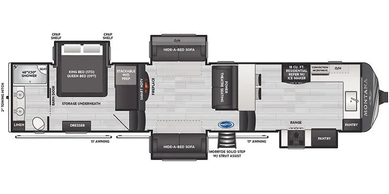 2025 Keystone Montana 3795FK floor plan