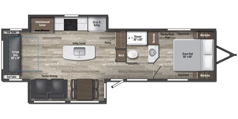 Winnebago Voyage 3235RL floor plan
