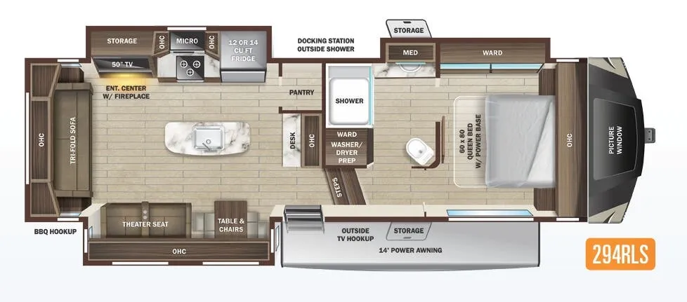 Highland Ridge Open Range Roamer 294RLS floor plan