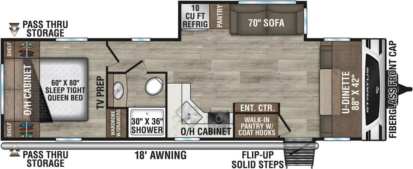 Venture RV Stratus SR281VFD floor plan