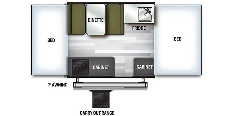 Forest River Flagstaff 176LTD floor plan