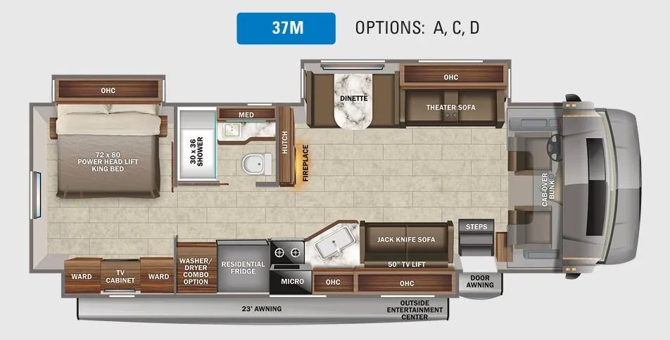 Jayco Seneca 37M floor plan