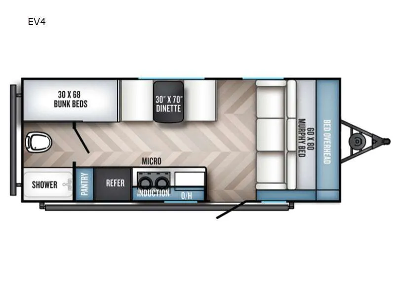 2021 Palomino Revolve EV4 - Floor plan