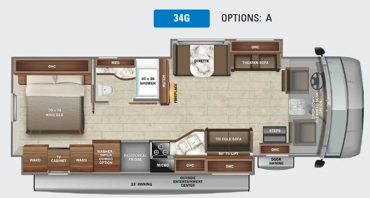 Jayco Precept 34G floor plan