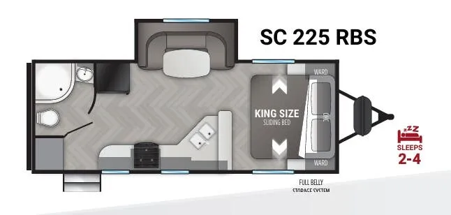 2021 Cruiser RV Shadow Cruiser 225RBS - Floor plan