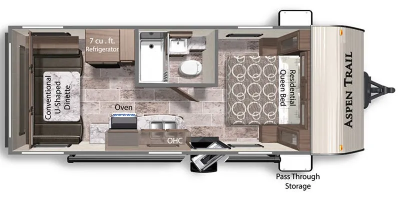 Dutchmen Aspen Trail 2050QBWE floor plan