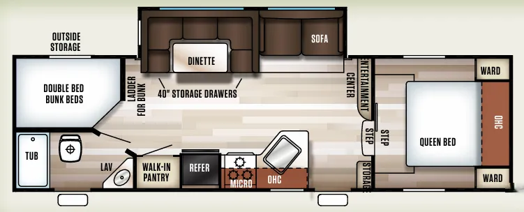Forest River Cherokee 265B floor plan