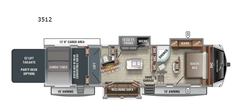 2021 Jayco Seismic 3512 - Floor plan